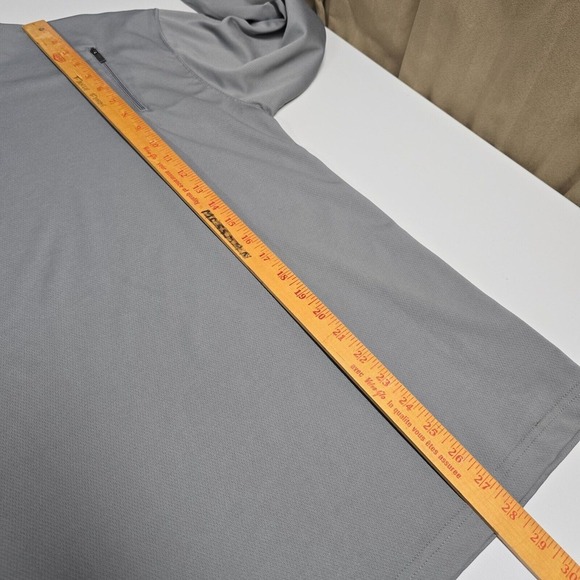 Scottevest Mens Tech Long Sleeve Pullover Shirt Size L Gray Travel Utility - Picture 13 of 14